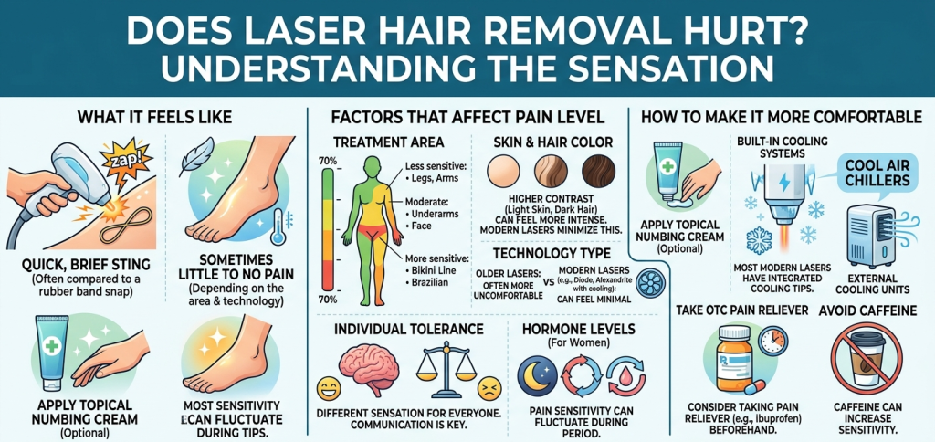 Does Laser Hair Removal Hurt