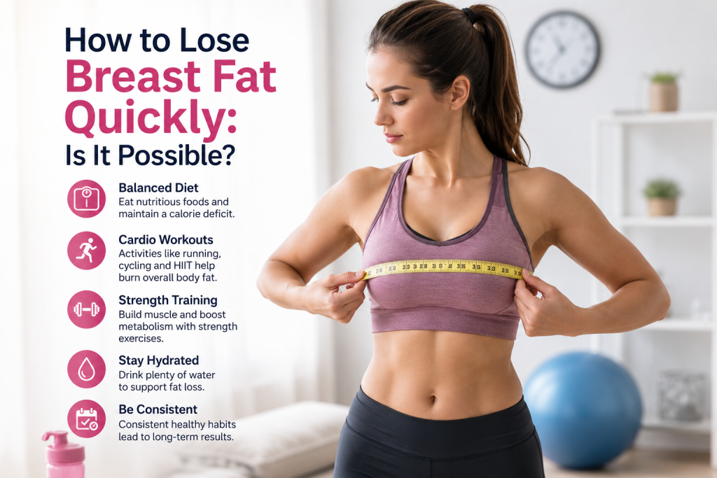 How to lose breast fat quickly with a healthy lifestyle