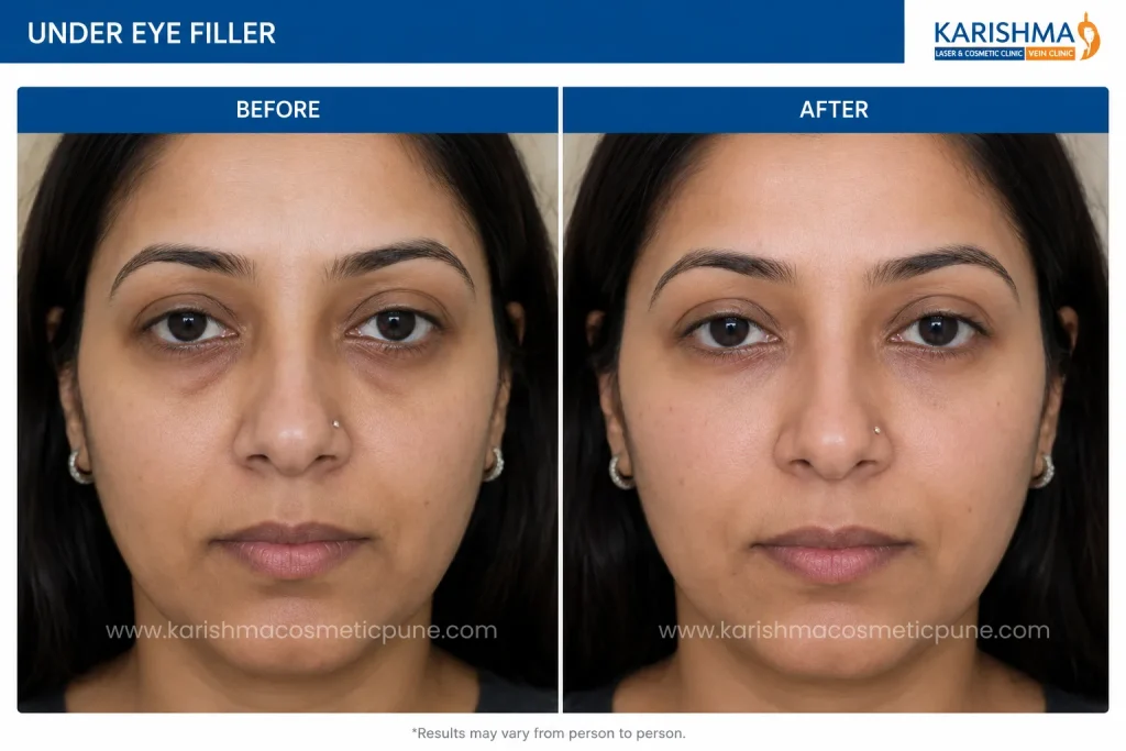 Under Eye Fillers before and after